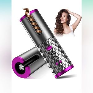 Rechargeable automatic hair curler